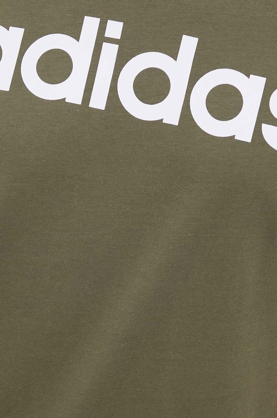 adidas pamut póló IC9280 zöld