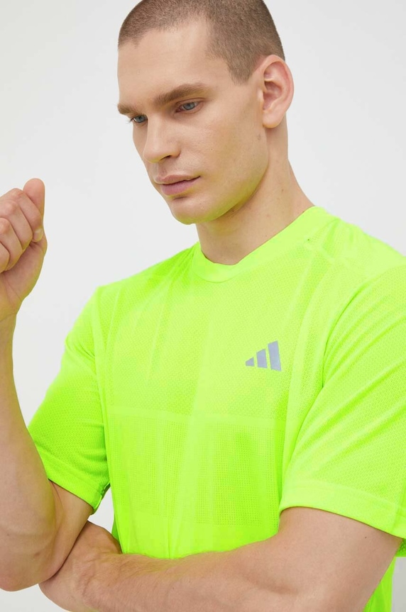 adidas Performance tricou de alergare Ultimate verde HZ4439