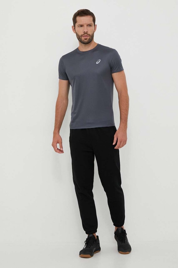 Asics t-shirt do biegania Core 2011C341.020 szary AW23