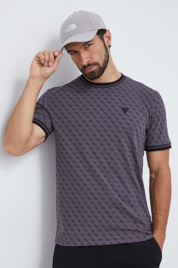 Tričko Guess MARSHALL slim sivá Z2YI05.J1314