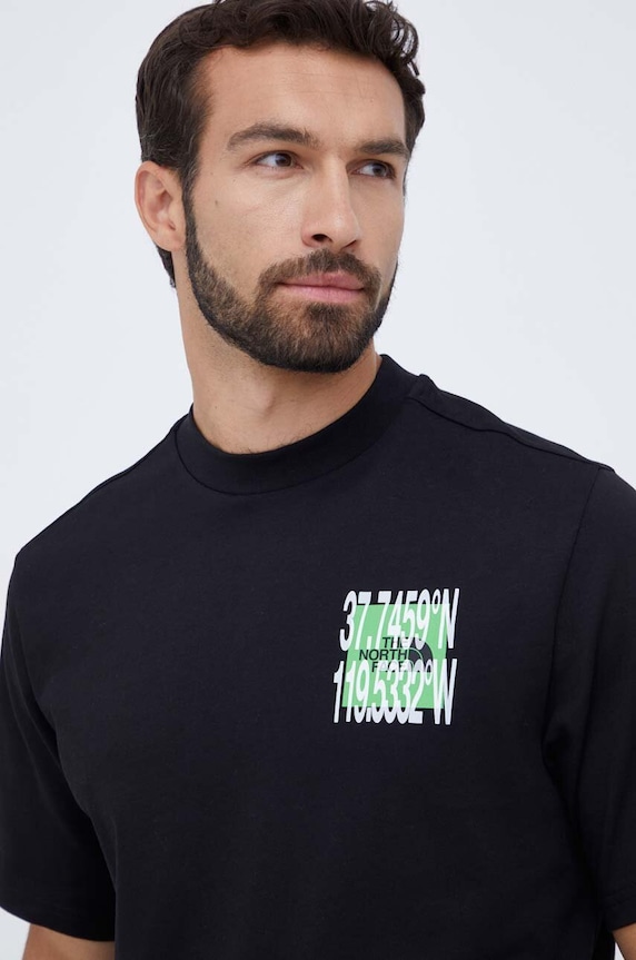The North Face tricou din bumbac negru NF0A8535JK31