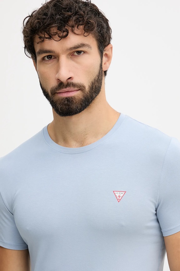 Guess t-shirt niebieski M2YI24.J1314