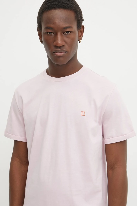 Les Deux t-shirt bawełniany różowy LDM101155