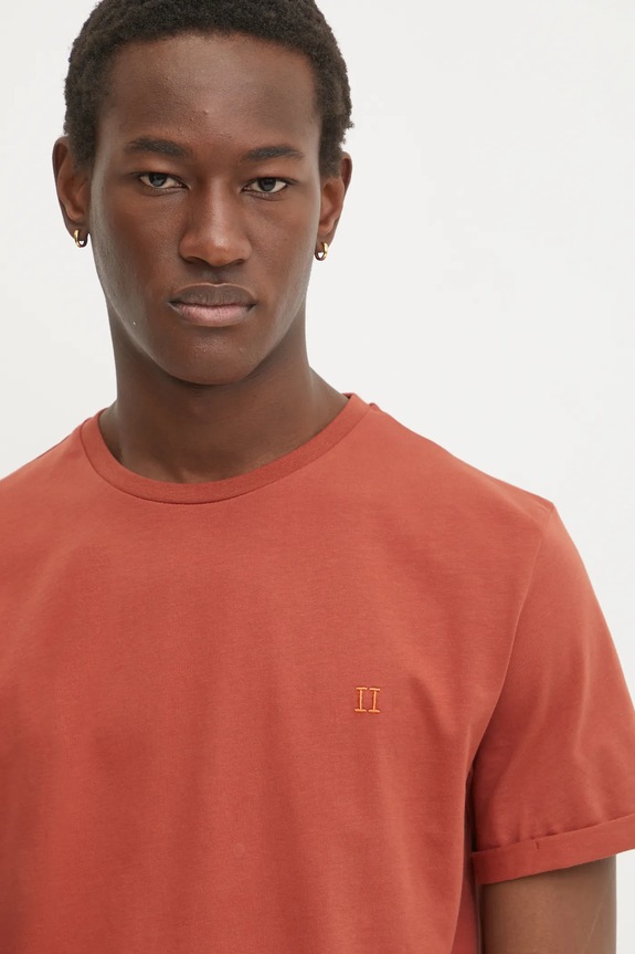 Βαμβακερό μπλουζάκι Les Deux πορτοκαλί LDM101155