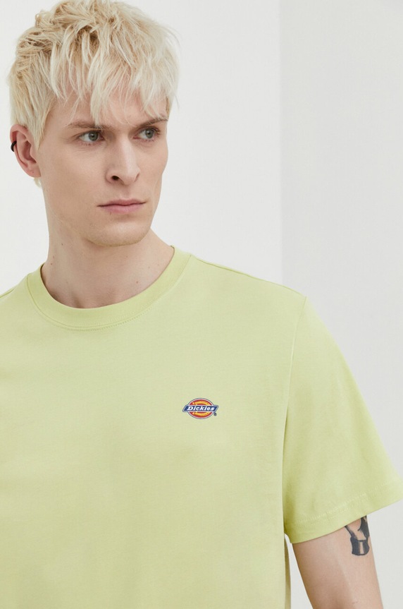 Dickies t-shirt bawełniany zielony DK0A4XDBF901