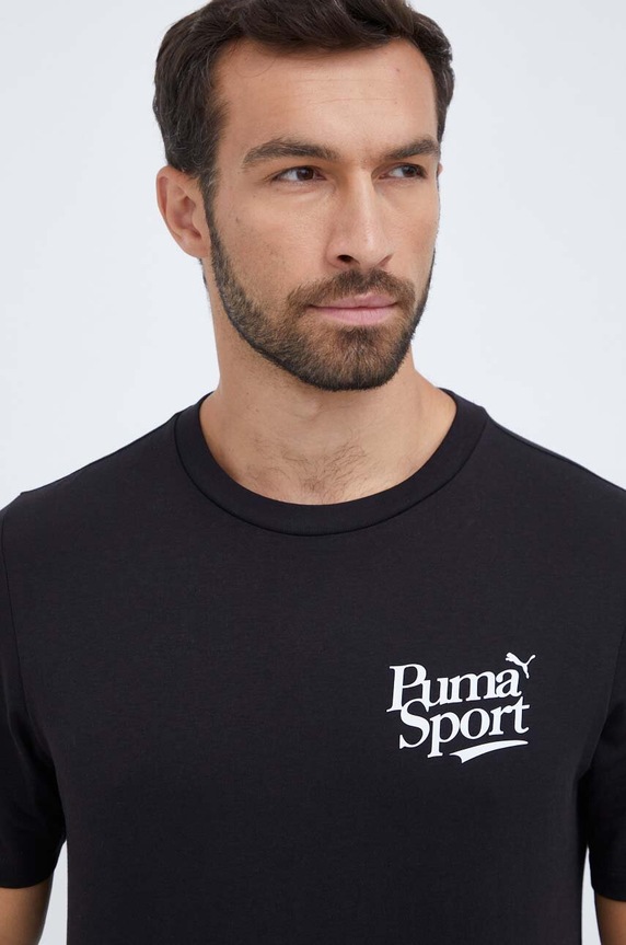 Puma tricou din bumbac negru 622739