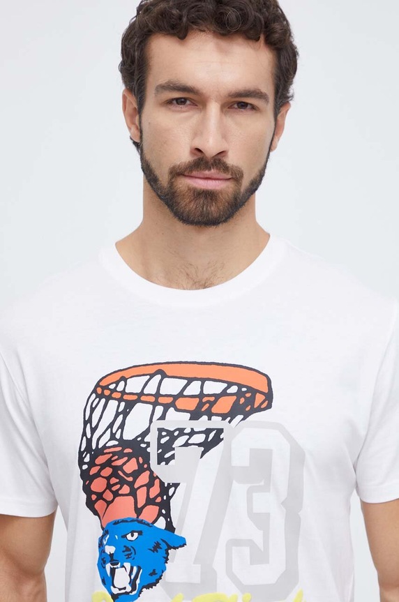 Oblečenie Bavlnené tričko Puma 622026 béžová