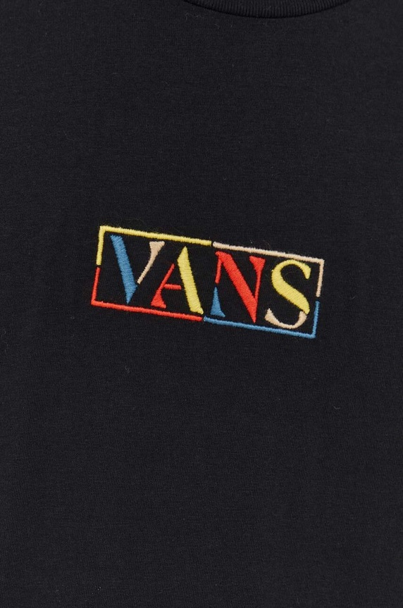 Vans t-shirt bawełniany VN0008SQBLK1 czarny