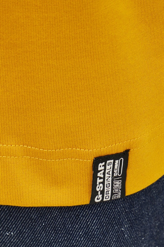 Bavlnené tričko G-Star Essential loose D23471.C784 žltá