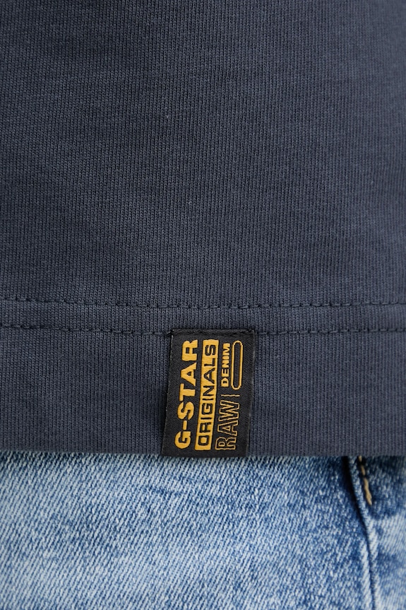 Bavlnené tričko G-Star Raw Essential loose D23471.C784 tmavomodrá