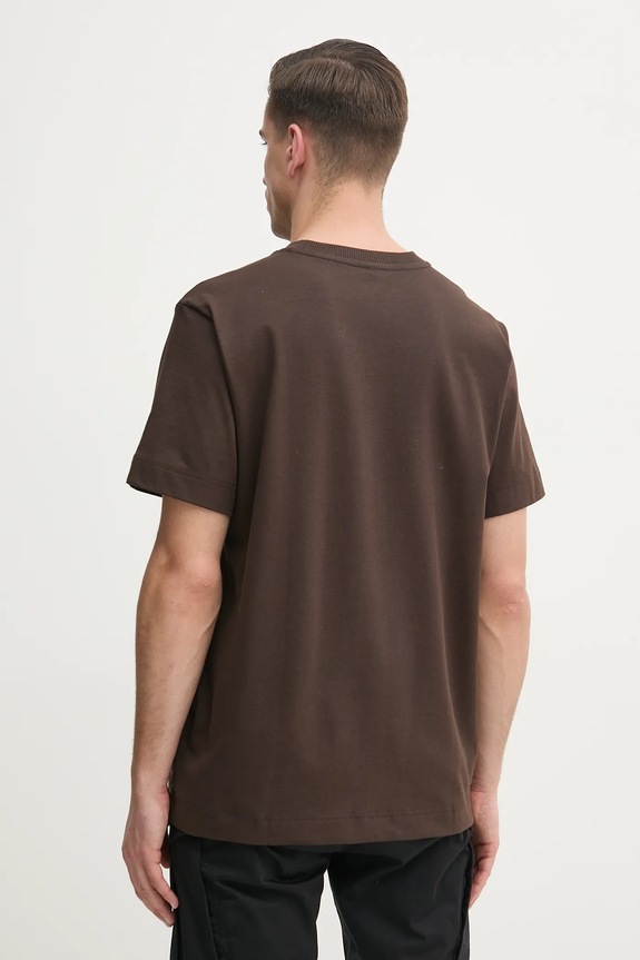 Oblečenie Bavlnené tričko G-Star Essential loose D23471.C784 hnedá