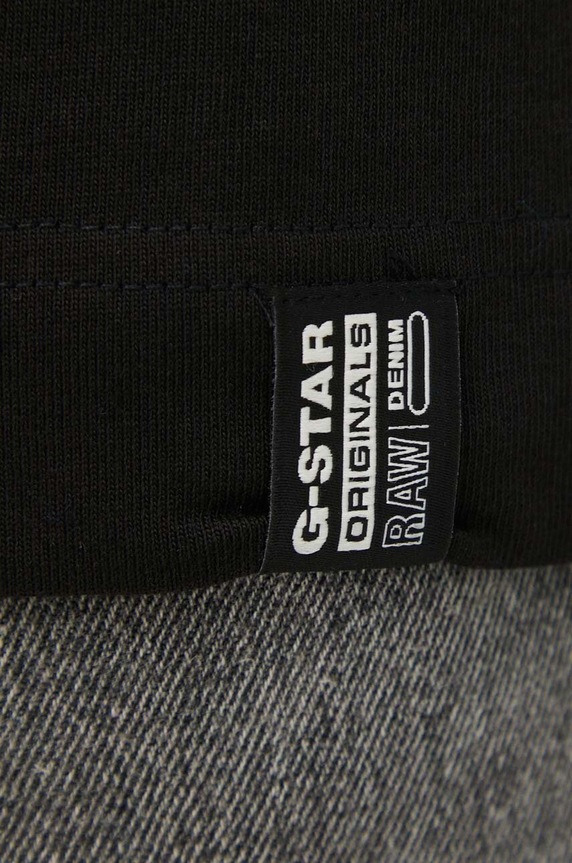 G-Star tricou din bumbac Essential loose D23471.C784 negru