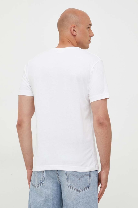 Odzież Gant T-shirt męski bawełniany 2003184 biały