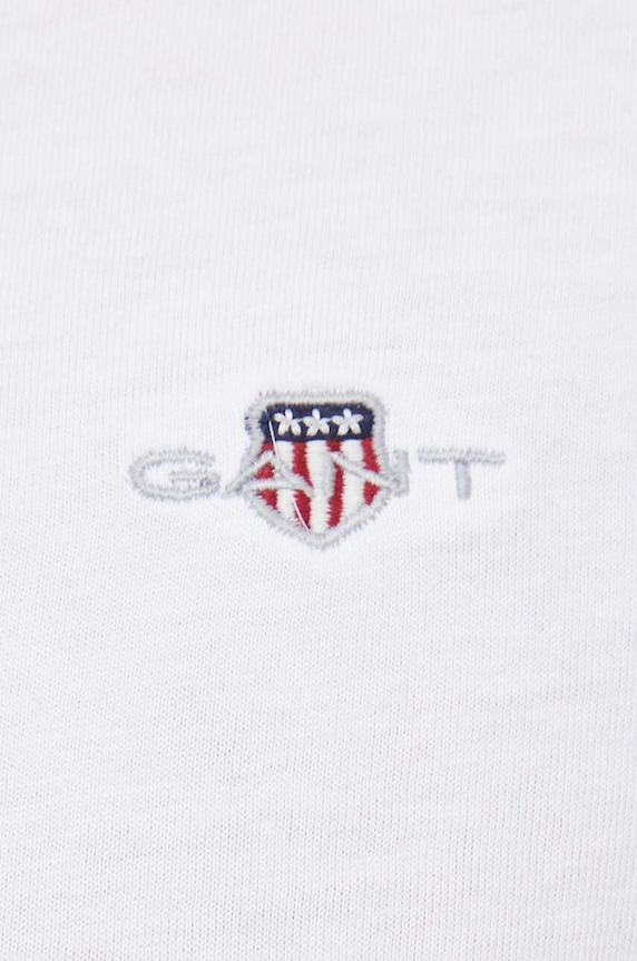Gant T-shirt męski bawełniany 2003184 biały