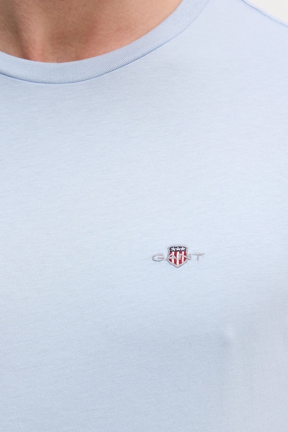 Gant T-shirt męski bawełniany 2003184 niebieski