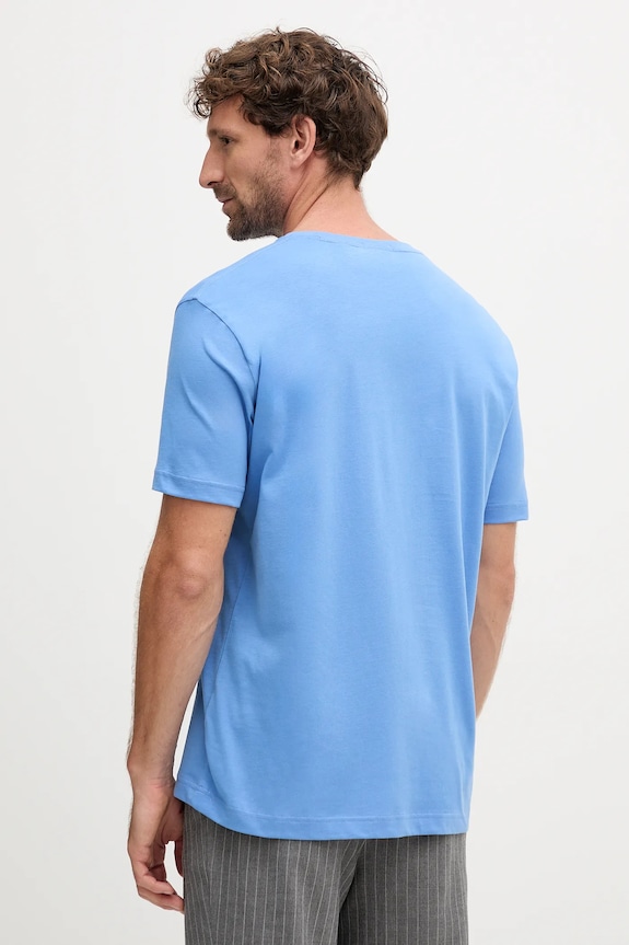 Odzież Gant T-shirt męski bawełniany 2003184 niebieski