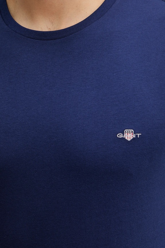 Gant T-shirt męski bawełniany 2003184 niebieski