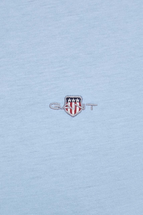 Gant T-shirt męski bawełniany 2003184 niebieski