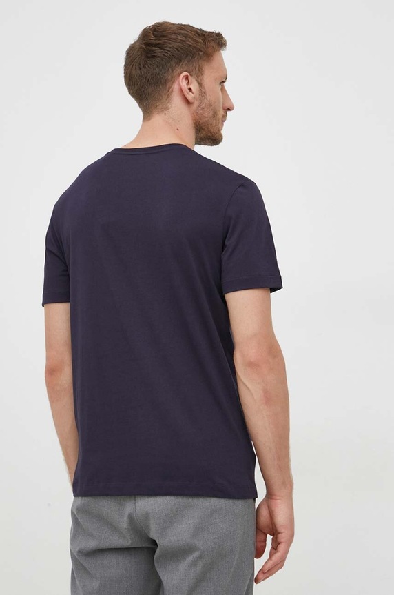 Odzież Gant T-shirt męski bawełniany 2003184 granatowy