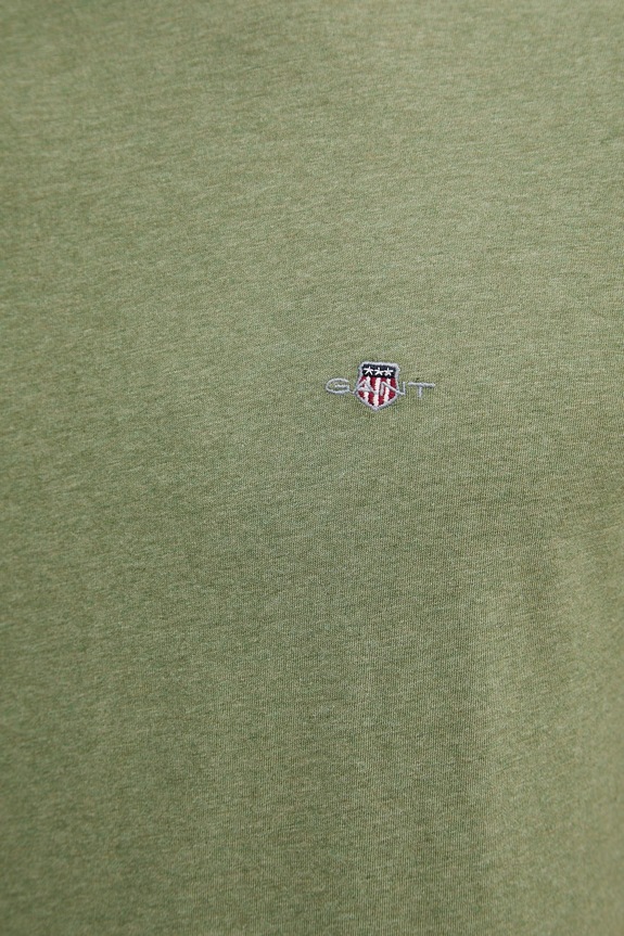 Gant T-shirt męski bawełniany 2003184 zielony