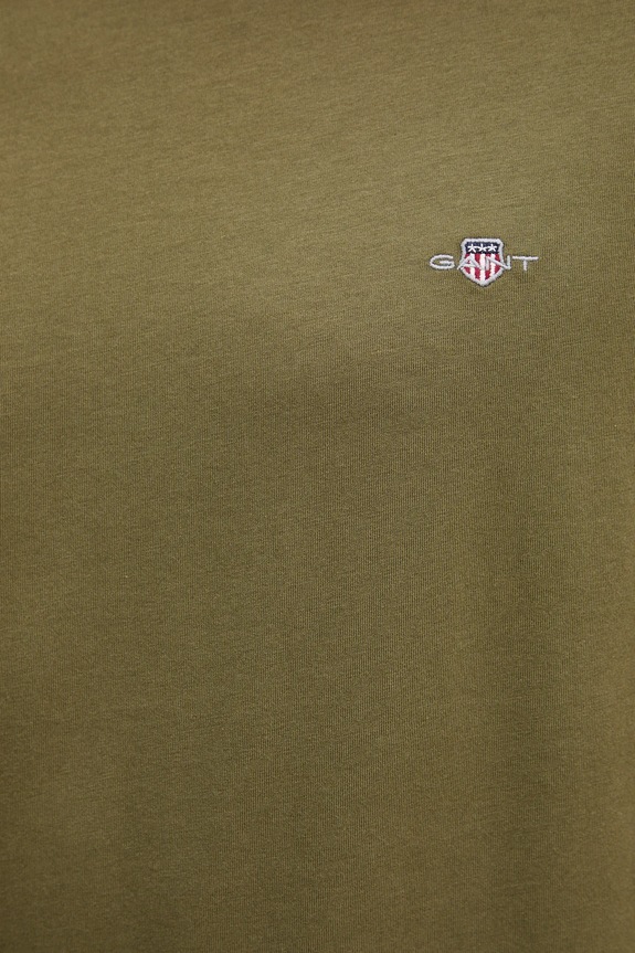 Gant T-shirt męski bawełniany 2003184 zielony