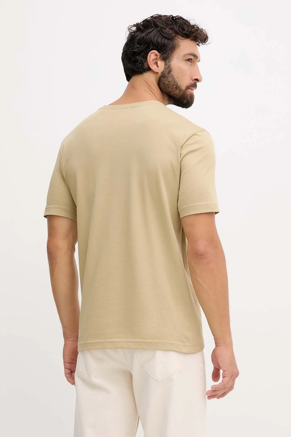 Odzież Gant T-shirt męski bawełniany 2003184 zielony