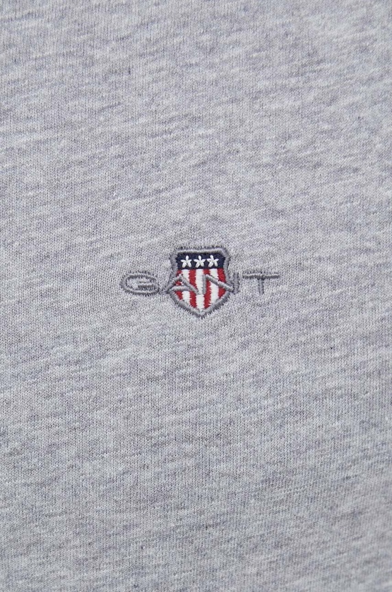 Gant T-shirt męski bawełniany 2003184 szary
