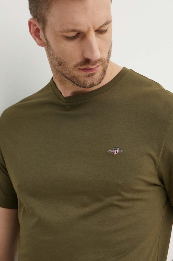 Gant Tricou bărbătesc din bumbac verde 2003184
