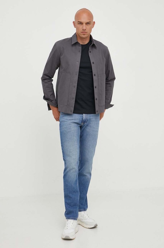 Gant T-shirt męski bawełniany 2003184 czarny SS26