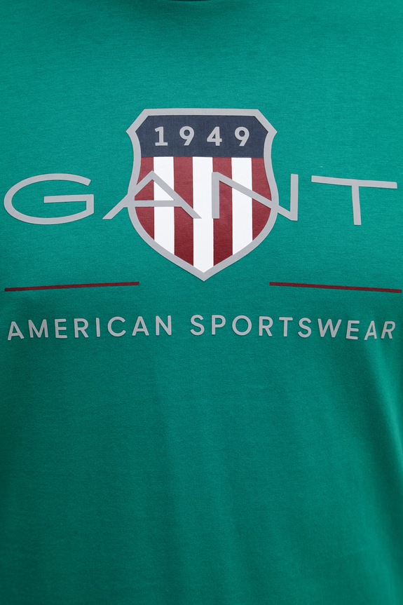 Gant t-shirt bawełniany 2003199 zielony