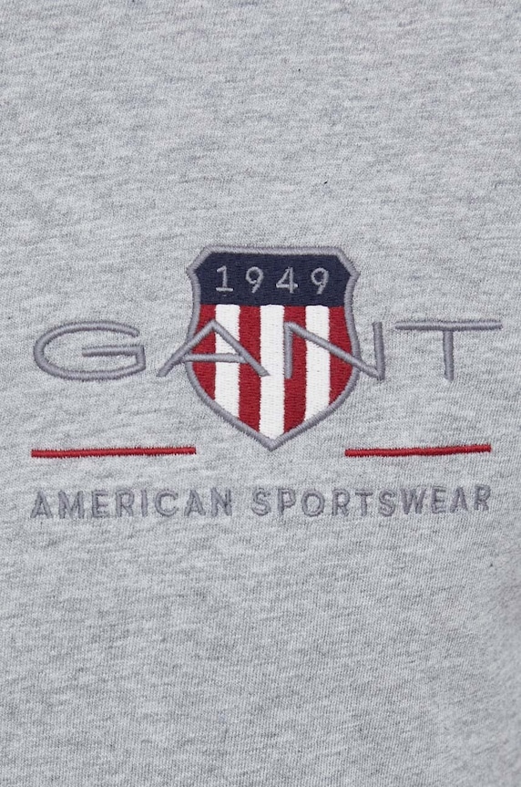 Gant t-shirt in cotone grigio 2067004