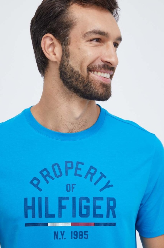 Μπλουζάκι Tommy Hilfiger μπλε MW0MW32641