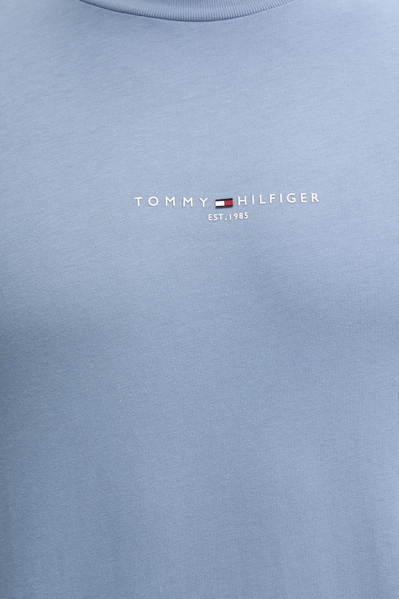 Tommy Hilfiger pamut póló kék MW0MW32584