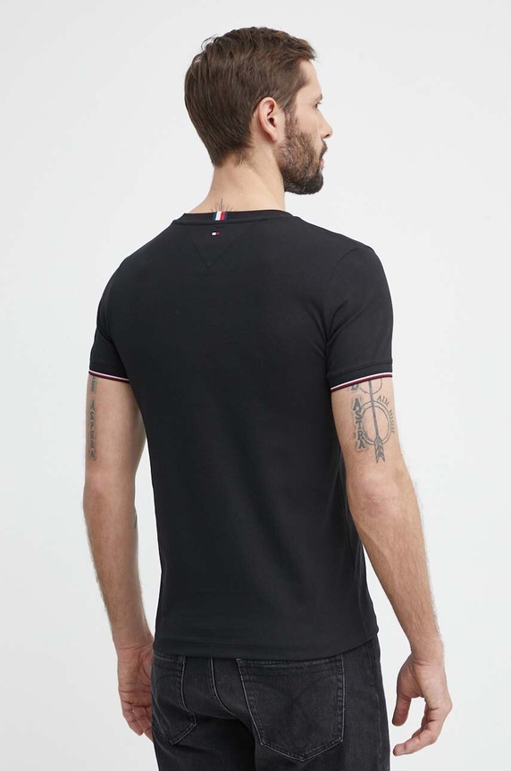 Oblečení Bavlněné tričko Tommy Hilfiger MW0MW32584 černá