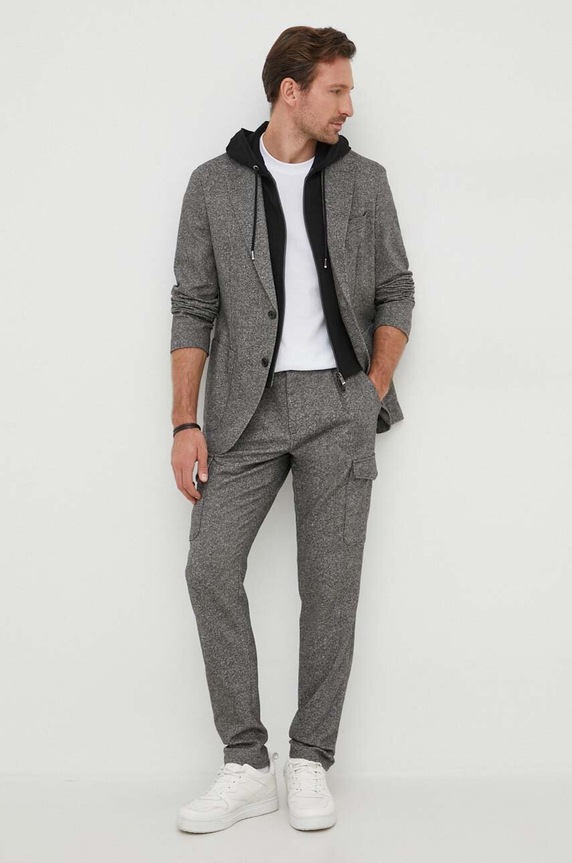 BOSS basic tričko pánské bavlněné Thompson 04 50501097 bílá SS26