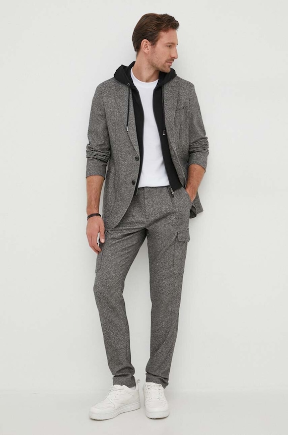 BOSS basic tričko pánské bavlněné Thompson 04 50501097 bílá SS26