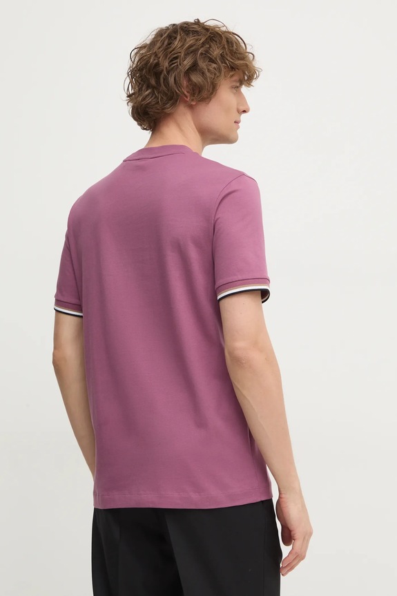Odzież BOSS T-shirt basic męski bawełniany Thompson 04 50501097 różowy