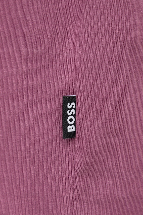 BOSS T-shirt basic męski bawełniany Thompson 04 50501097 różowy
