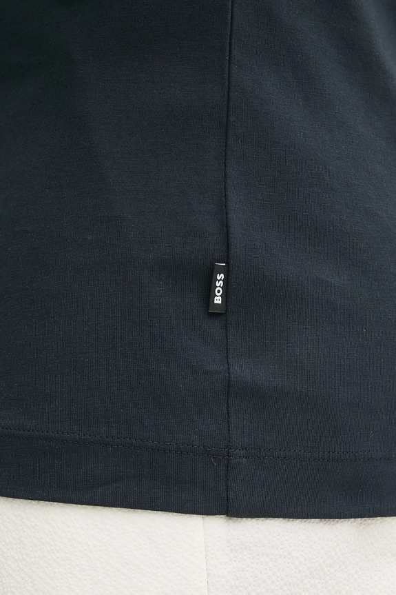 BOSS tricou basic bărbătesc din bumbac Thompson 04 50501097 bleumarin