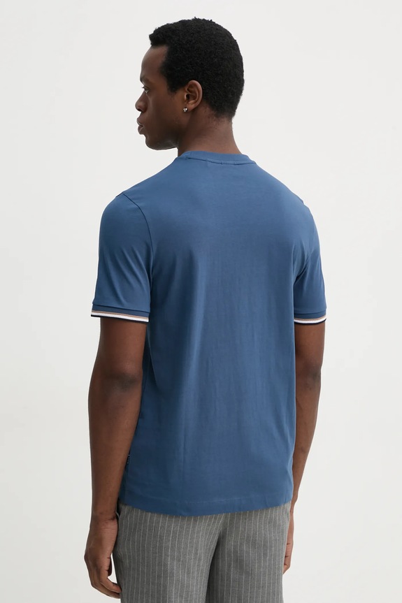Îmbrăcăminte BOSS tricou basic bărbătesc din bumbac Thompson 04 50501097 albastru