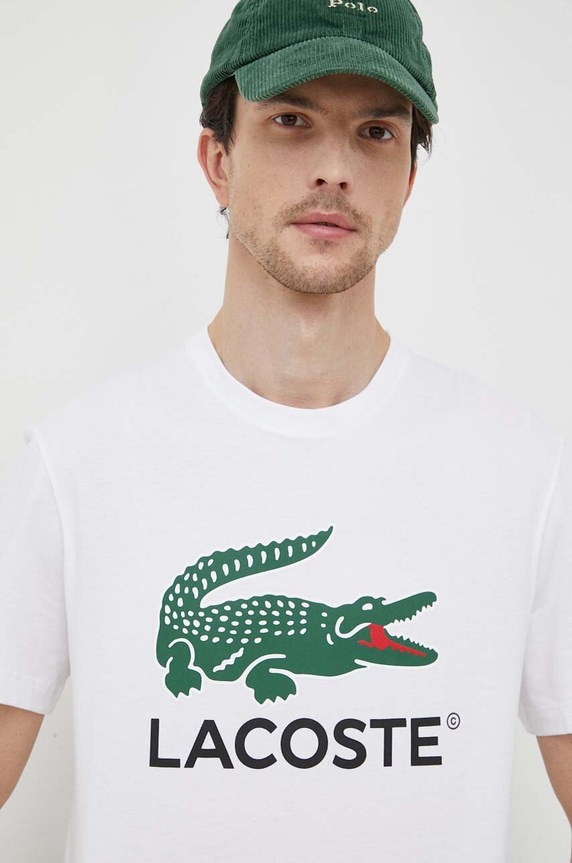 Lacoste pamut póló fehér TH1285