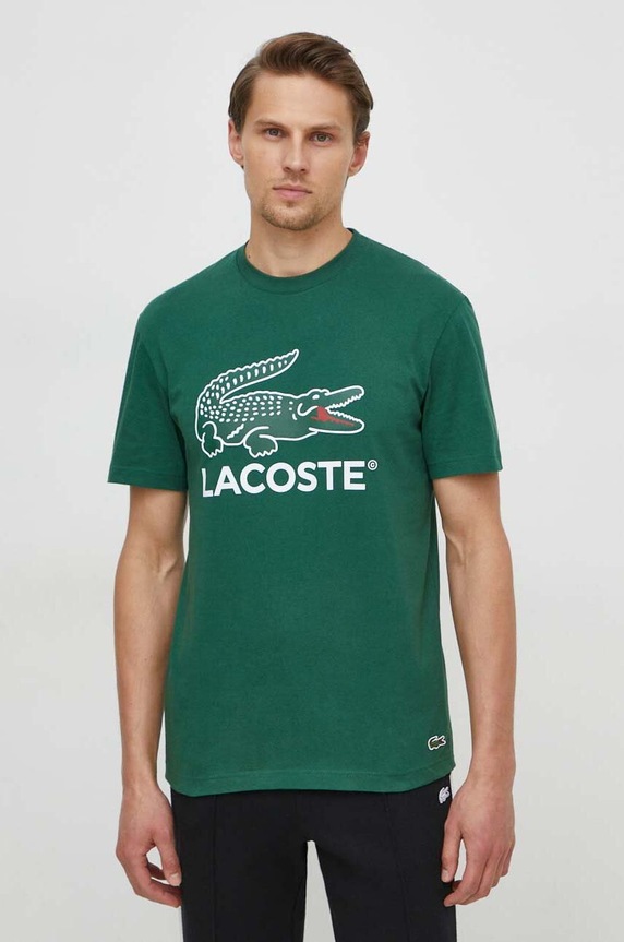 Lacoste pamut póló zöld TH1285