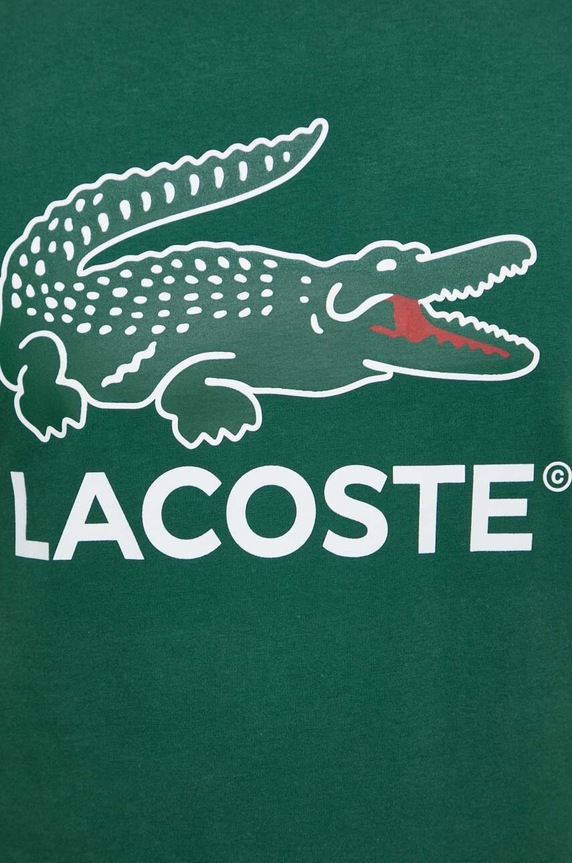 Lacoste pamut póló TH1285 zöld