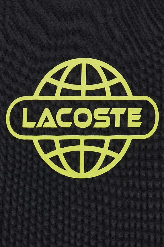 Lacoste pamut póló TH5644 fekete