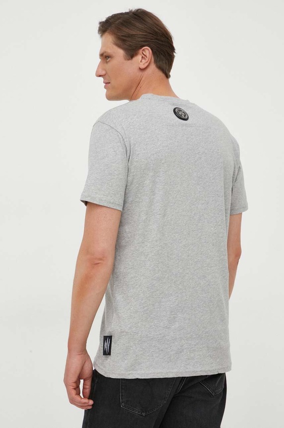 Îmbrăcăminte PLEIN SPORT tricou din bumbac FACC.MTK6429.SJY001N gri