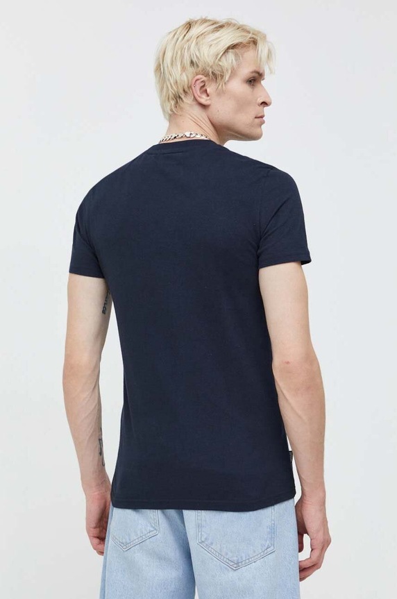 Odjeća Pamučna majica Superdry M1011245M.98T mornarsko plava