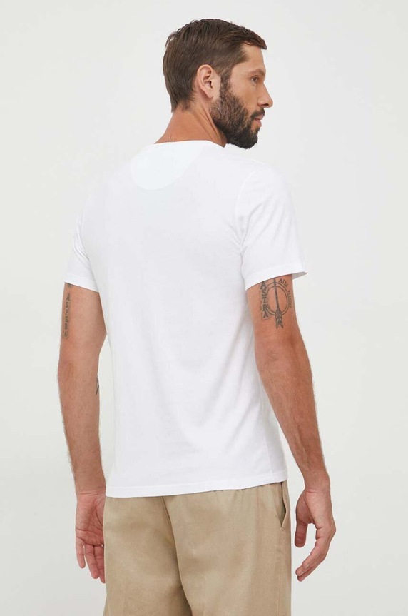 Îmbrăcăminte Barbour tricou din bumbac MTS0531 alb