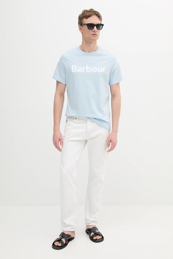 Barbour t-shirt in cotone MTS0531 blu AA00
