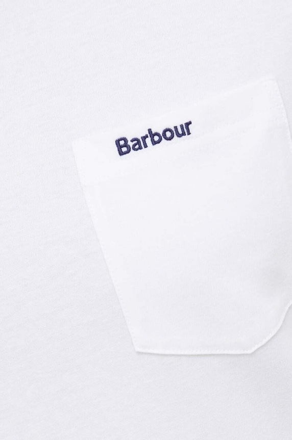 Bavlnené tričko Barbour MTS1114 biela