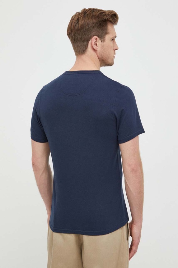 Odzież Barbour t-shirt bawełniany MTS1114 granatowy